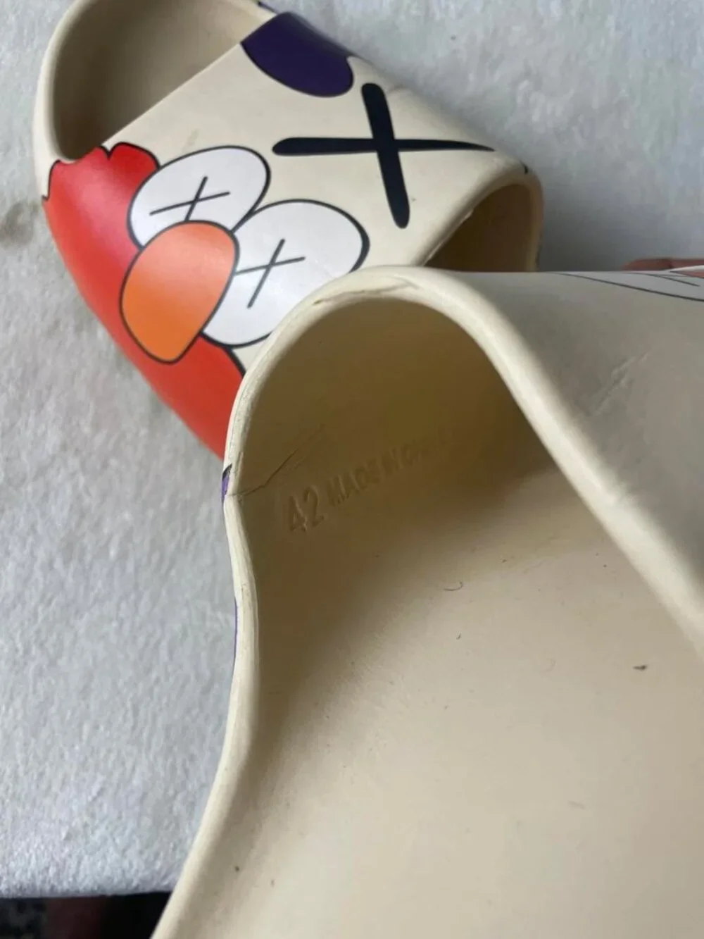 EUC Elmo KAWS Style Summer Slides size 42 Unisex?